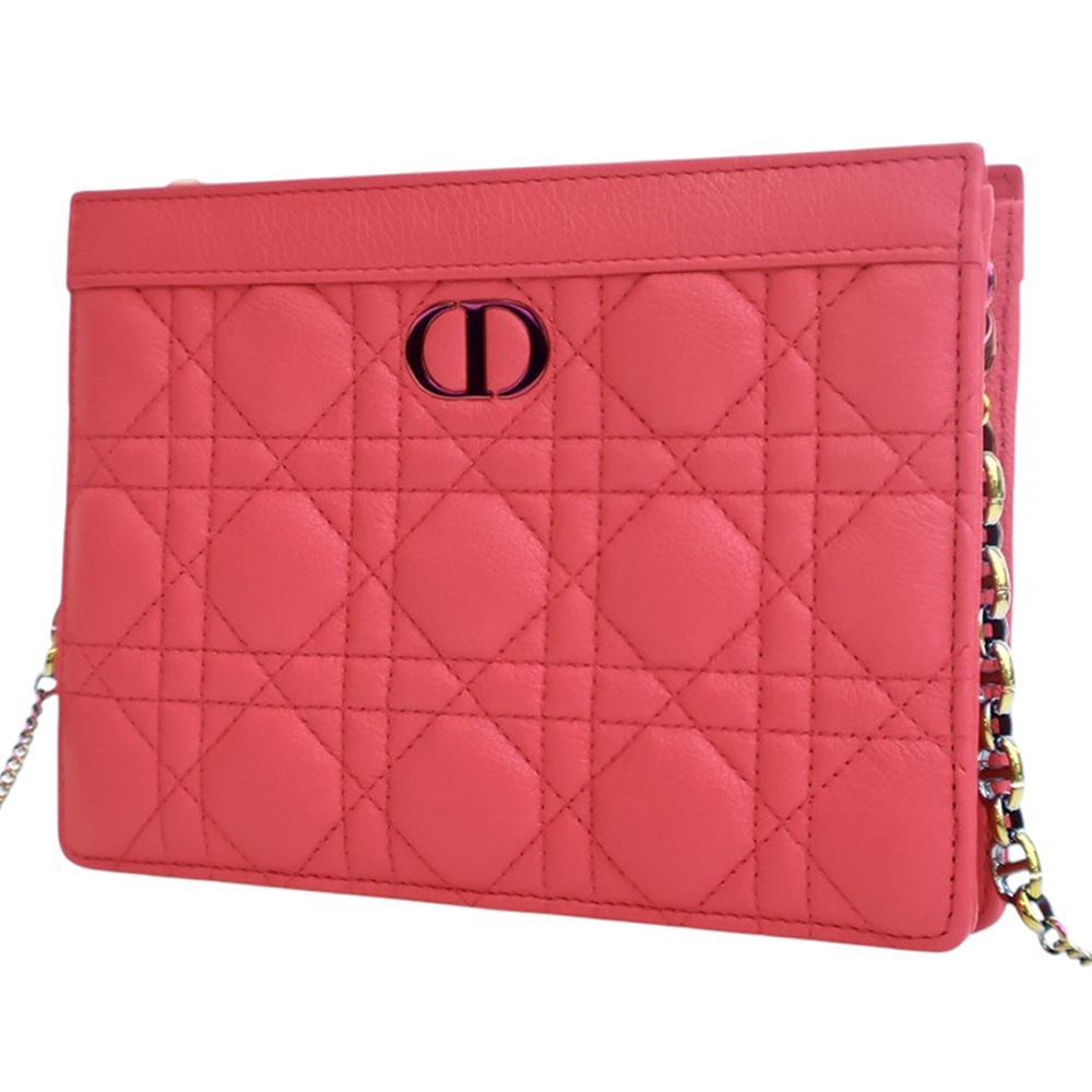 Pre-Loved Dior Supple Cannage Calfskin Caro Every Dior Pouch - Picture 3 of 12